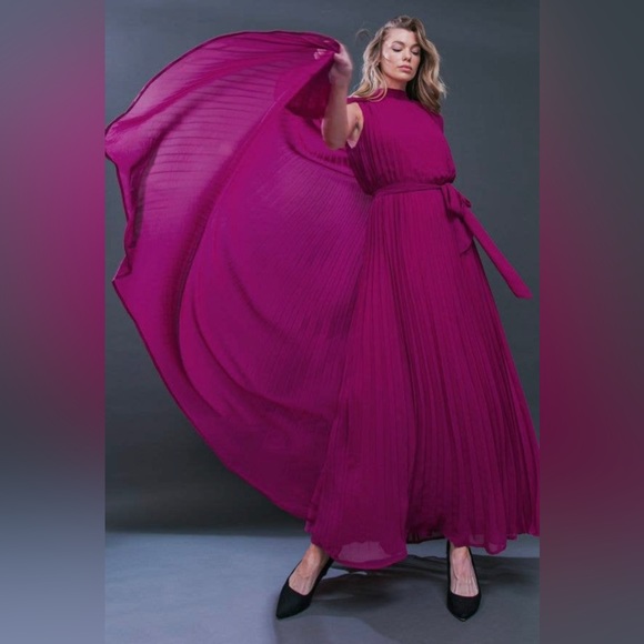 Flying Tomato Dresses & Skirts - Elle Purple Woven Maxi Dress
